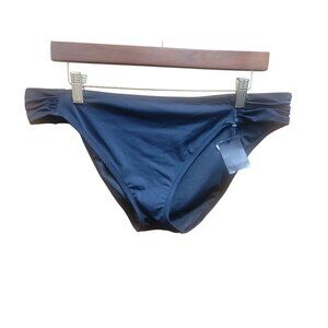 Shade & Shore Black Bikini Bottoms XL Nylon/Spandex Blend Swimwear